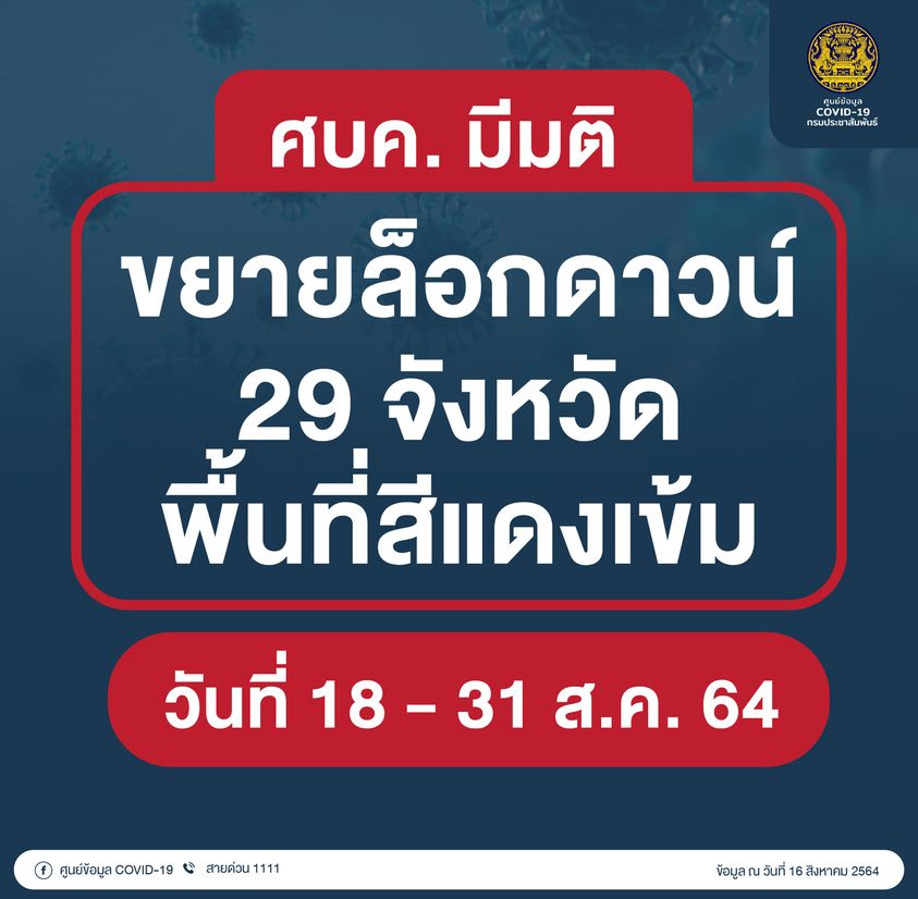 ศบค.ให้เปิดธนาคาร/สถาบันการเงินในห้างได้ ขยาย&nbsp;Phuket Sandbox&nbsp;ให้นักท่องเที่ยวต่างชาติเดินทางท่องเที่ยวเชื่อมโยงระหว่าง จ.ภูเก็ตกับพื้นที่นำร่องอื่น (7+7)