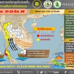 กรมอุตุนิยมวิทยาติดตามสถานการณ์พายุดีเปรสชันบริเวณทะเลอันดามันตอนบน( มีผลกระทบ 21 ถึง 22 มีนาคม2565)