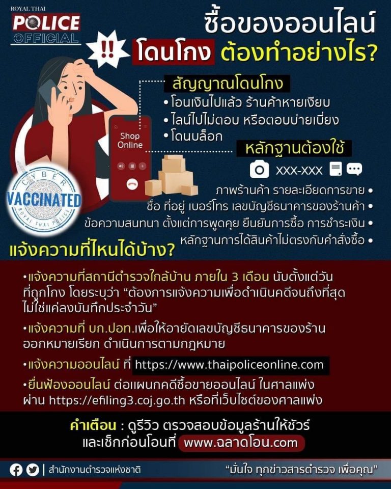 เช็กร้านค้าออนไลน์ก่อนถูกโกง