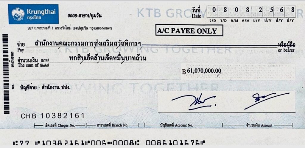 สกสค. รับคืนเงินและทรัพย์สินจาก ปปง. ครั้งที่ 3 กว่า 61 ล้านบาท สกสค. รับคืนเงินและทรัพย์สินจาก ปปง. ครั้งที่ 3 กว่า 61 ล้านบาท