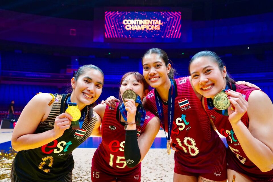 ทัพนักตบสาวไทย ชนะ จีน 3 - 2 เซต คว้าแชมป์เอเชีย 2026 พร้อมสร้างประวัติศาสตร์คว้าตั๋วไปลุยโอลิมปิก ที่สหรัฐอเมริกา ทัพนักตบสาวไทย ชนะ จีน 3 - 2 เซต คว้าแชมป์เอเชีย 2026 พร้อมสร้างประวัติศาสตร์คว้าตั๋วไปลุยโอลิมปิก ที่สหรัฐอเมริกา